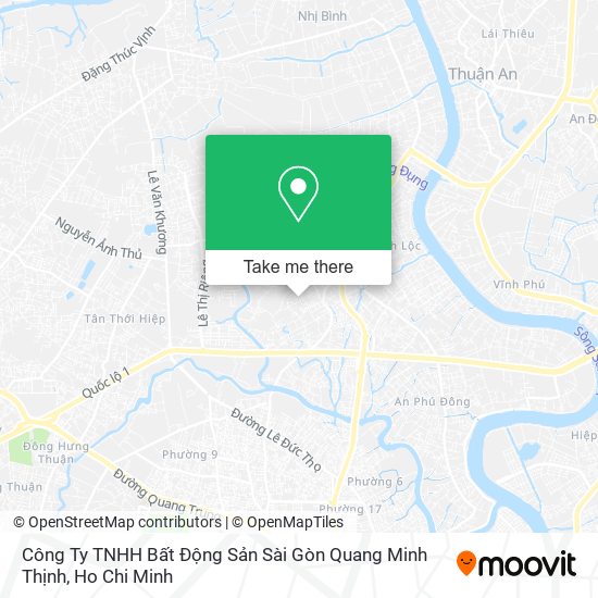 Công Ty TNHH Bất Động Sản Sài Gòn Quang Minh Thịnh map