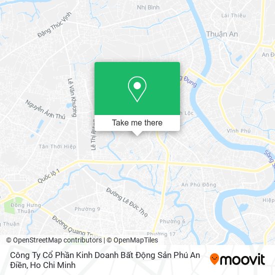 Công Ty Cổ Phần Kinh Doanh Bất Động Sản Phú An Điền map