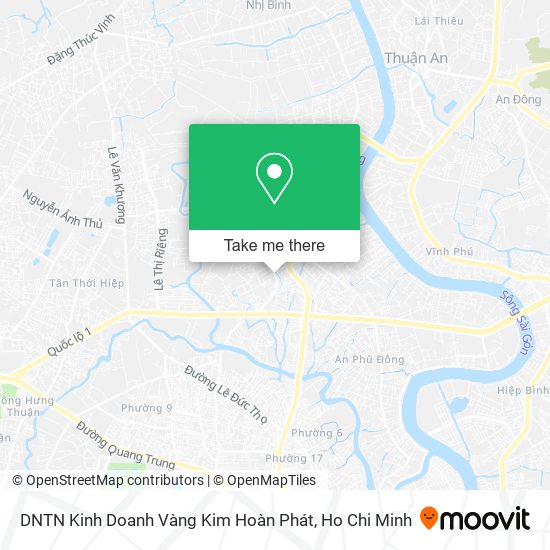 DNTN Kinh Doanh Vàng Kim Hoàn Phát map
