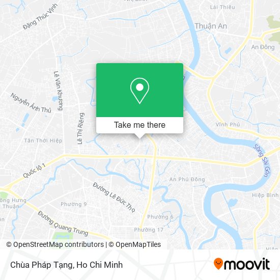 Chùa Pháp Tạng map