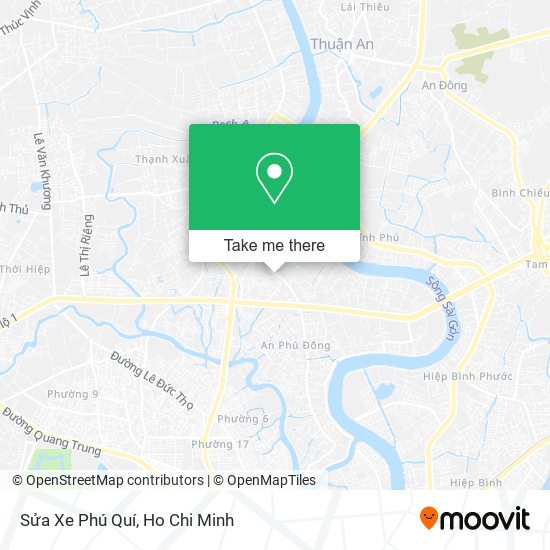 Sửa Xe Phú Quí map