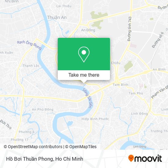 Hồ Bơi Thuần Phong map