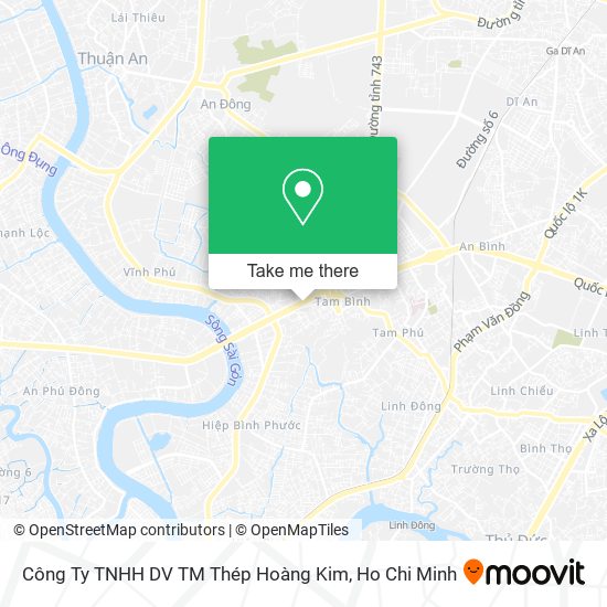 Công Ty TNHH DV TM Thép Hoàng Kim map