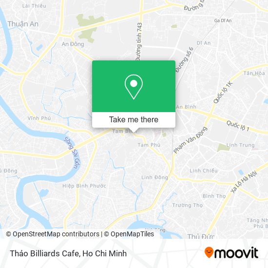 Thảo Billiards Cafe map