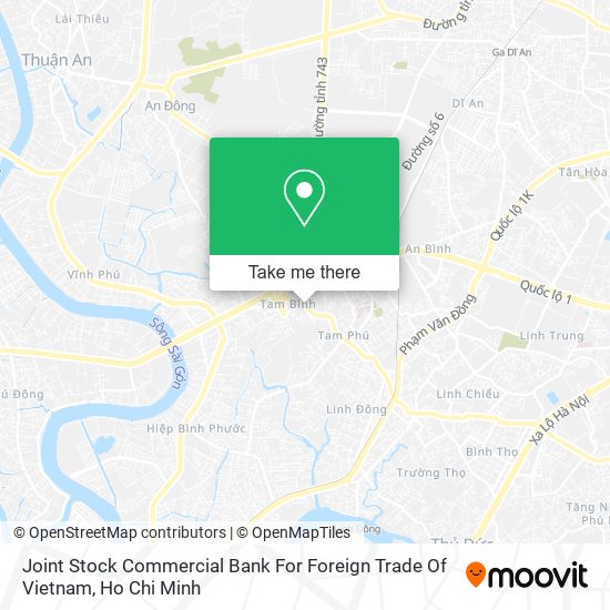 Joint Stock Commercial Bank For Foreign Trade Of Vietnam map