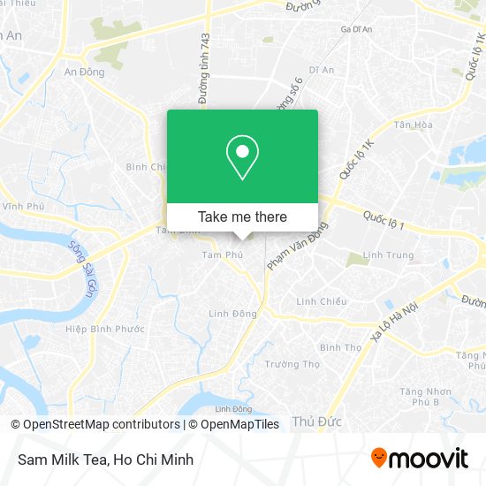 Sam Milk Tea map