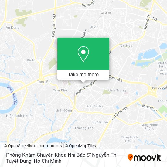 Phòng Khám Chuyên Khoa Nhi Bác Sĩ Nguyễn Thị Tuyết Dung map