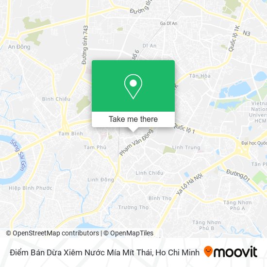 Điểm Bán Dừa Xiêm Nước Mía Mít Thái map