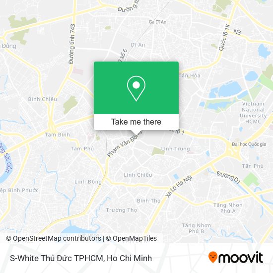 S-White Thủ Đức TPHCM map