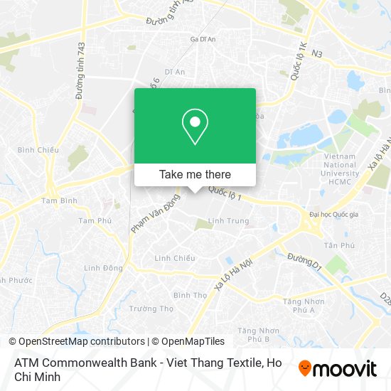 ATM Commonwealth Bank - Viet Thang Textile map
