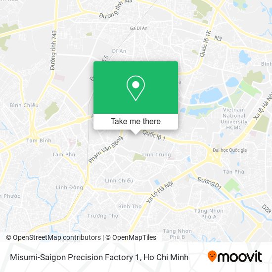 Misumi-Saigon Precision Factory 1 map