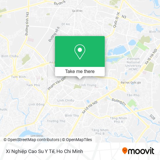 Xí Nghiệp Cao Su Y Tế map