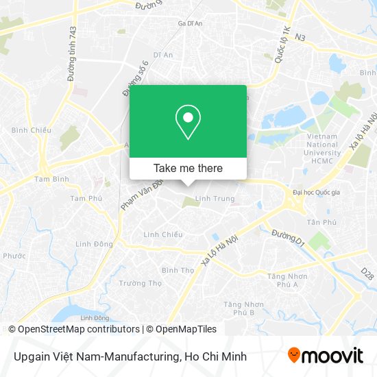 Upgain Việt Nam-Manufacturing map