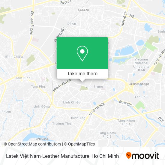 Latek Việt Nam-Leather Manufacture map