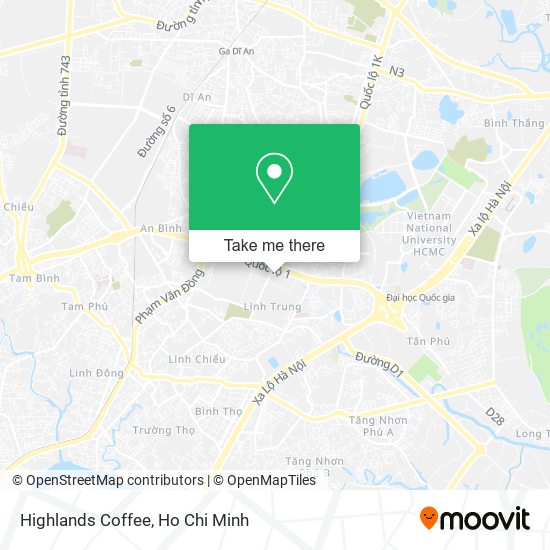 Highlands Coffee map