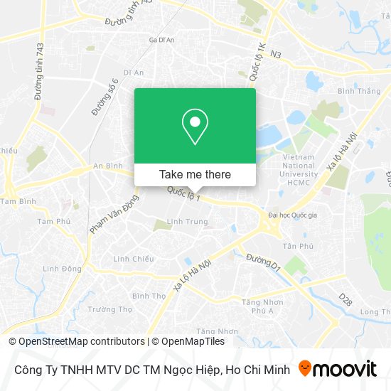 Công Ty TNHH MTV DC TM Ngọc Hiệp map