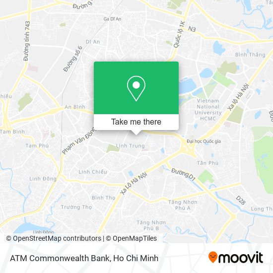 ATM Commonwealth Bank map