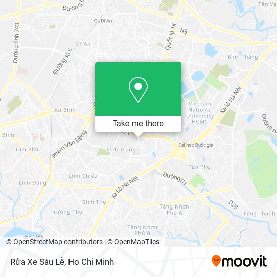 Rửa Xe Sáu Lễ map