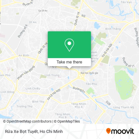 Rửa Xe Bọt Tuyết map