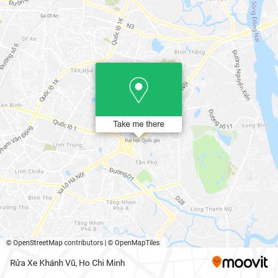 Rửa Xe Khánh Vũ map