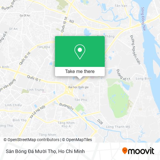 Sân Bóng Đá Mười Thọ map