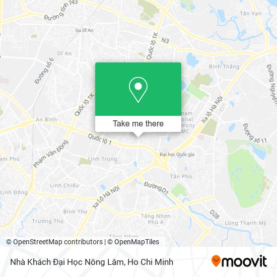 Nhà Khách Đại Học Nông Lâm map