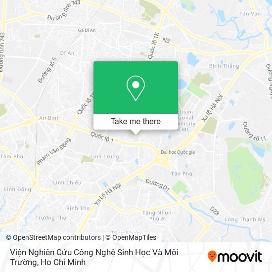 Viện Nghiên Cứu Công Nghệ Sinh Học Và Môi Trường map