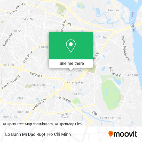 Lò Bánh Mì Đặc Ruột map