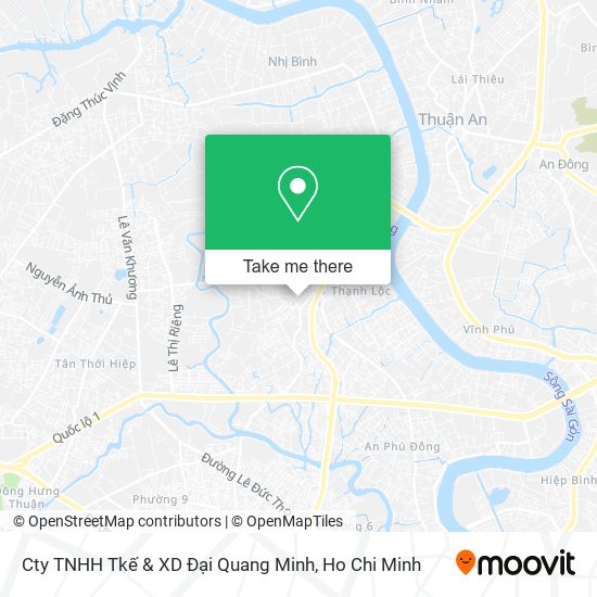 Cty TNHH Tkế & XD Đại Quang Minh map