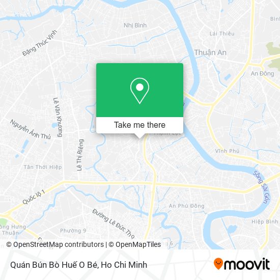 Quán Bún Bò Huế O Bé map
