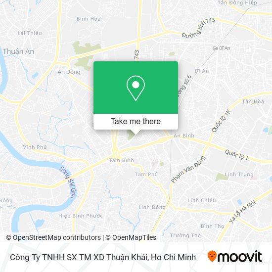 Công Ty TNHH SX TM XD Thuận Khải map