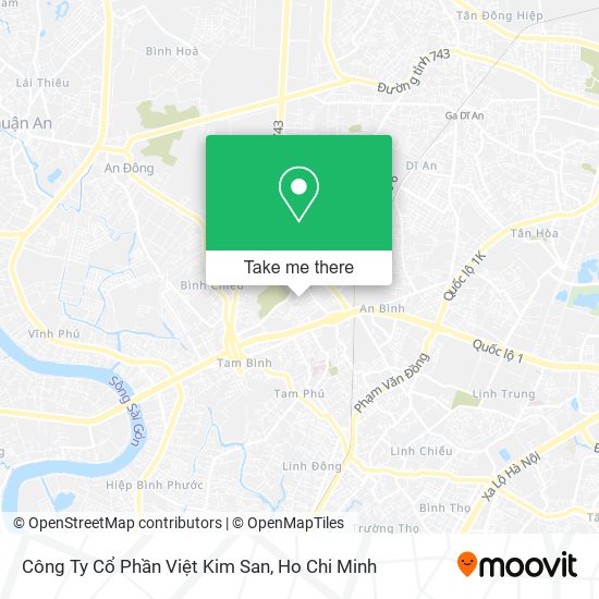 Công Ty Cổ Phần Việt Kim San map
