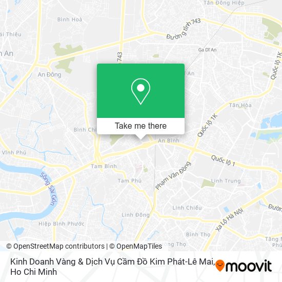 Kinh Doanh Vàng & Dịch Vụ Cầm Đồ Kim Phát-Lê Mai map