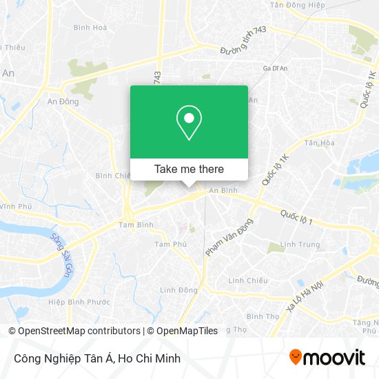 Công Nghiệp Tân Á map