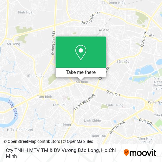 Cty TNHH MTV TM & DV Vương Bảo Long map