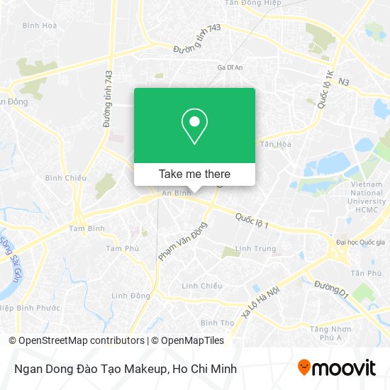 Ngan Dong Đào Tạo Makeup map