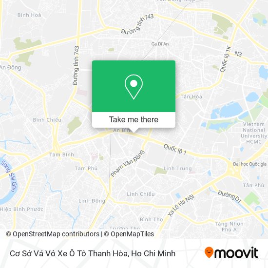 Cơ Sở Vá Vỏ Xe Ô Tô Thanh Hòa map