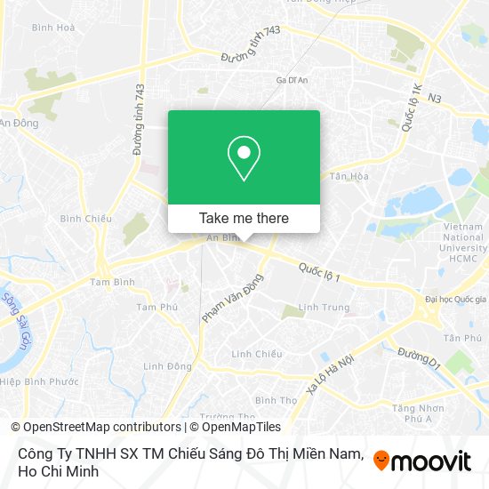 Công Ty TNHH SX TM Chiếu Sáng Đô Thị Miền Nam map