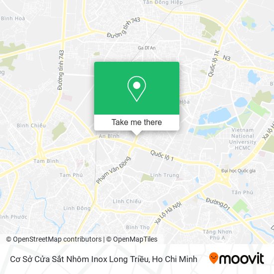 Cơ Sở Cửa Sắt Nhôm Inox Long Triều map