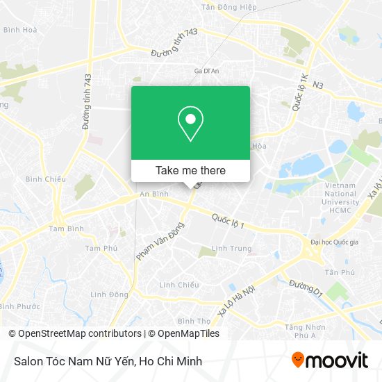 Salon Tóc Nam Nữ Yến map