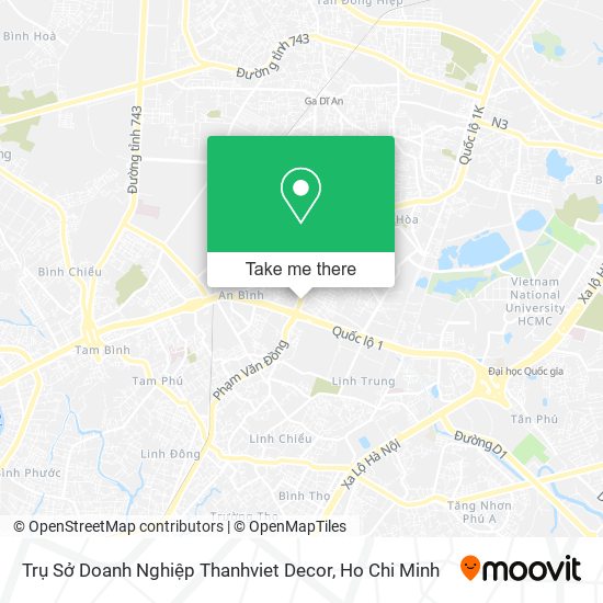 Trụ Sở Doanh Nghiệp Thanhviet Decor map