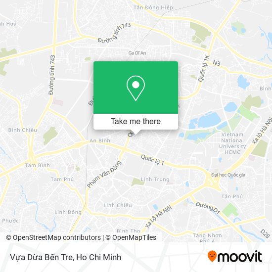 Vựa Dừa Bến Tre map