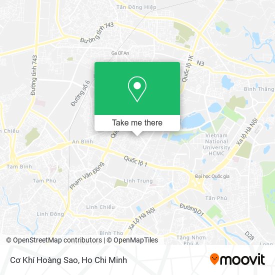 Cơ Khí Hoàng Sao map