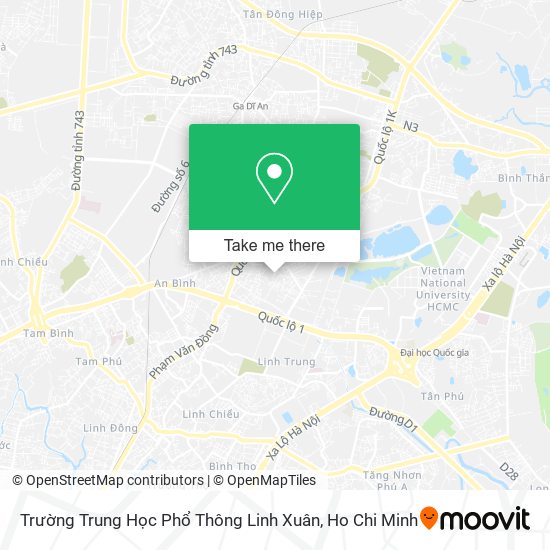 Trường Trung Học Phổ Thông Linh Xuân map