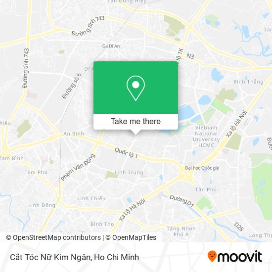 Cắt Tóc Nữ Kim Ngân map