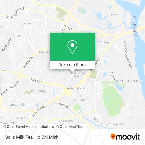 Solis Milk Tea map