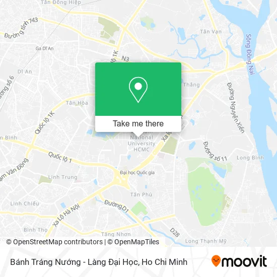 Bánh Tráng Nướng - Làng Đại Học map