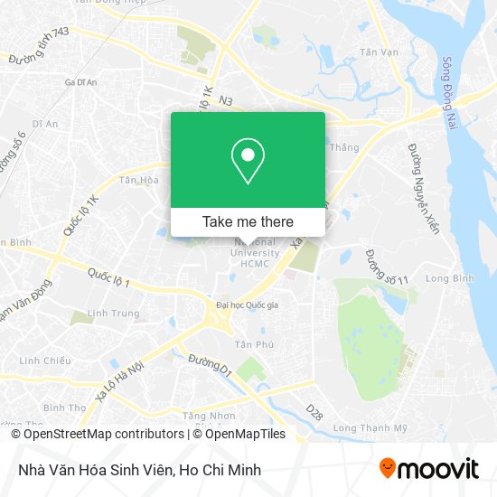 Nhà Văn Hóa Sinh Viên map