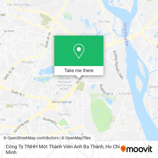 Công Ty TNHH Một Thành Viên Anh Ba Thành map