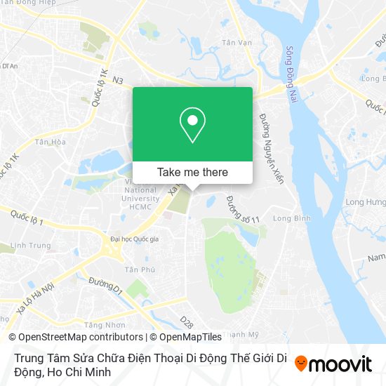 Trung Tâm Sửa Chữa Điện Thoại Di Động Thế Giới Di Động map